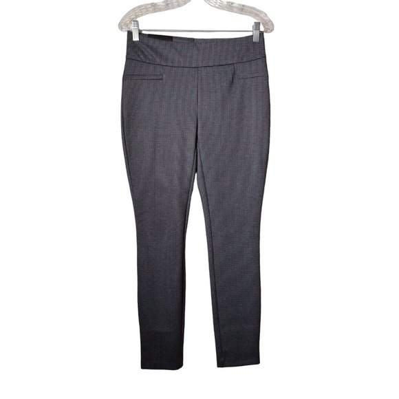 Dalia Pants Womens Small Narrow Leg Pull On Stretch Houndstooth Workwear - Picture 1 of 8